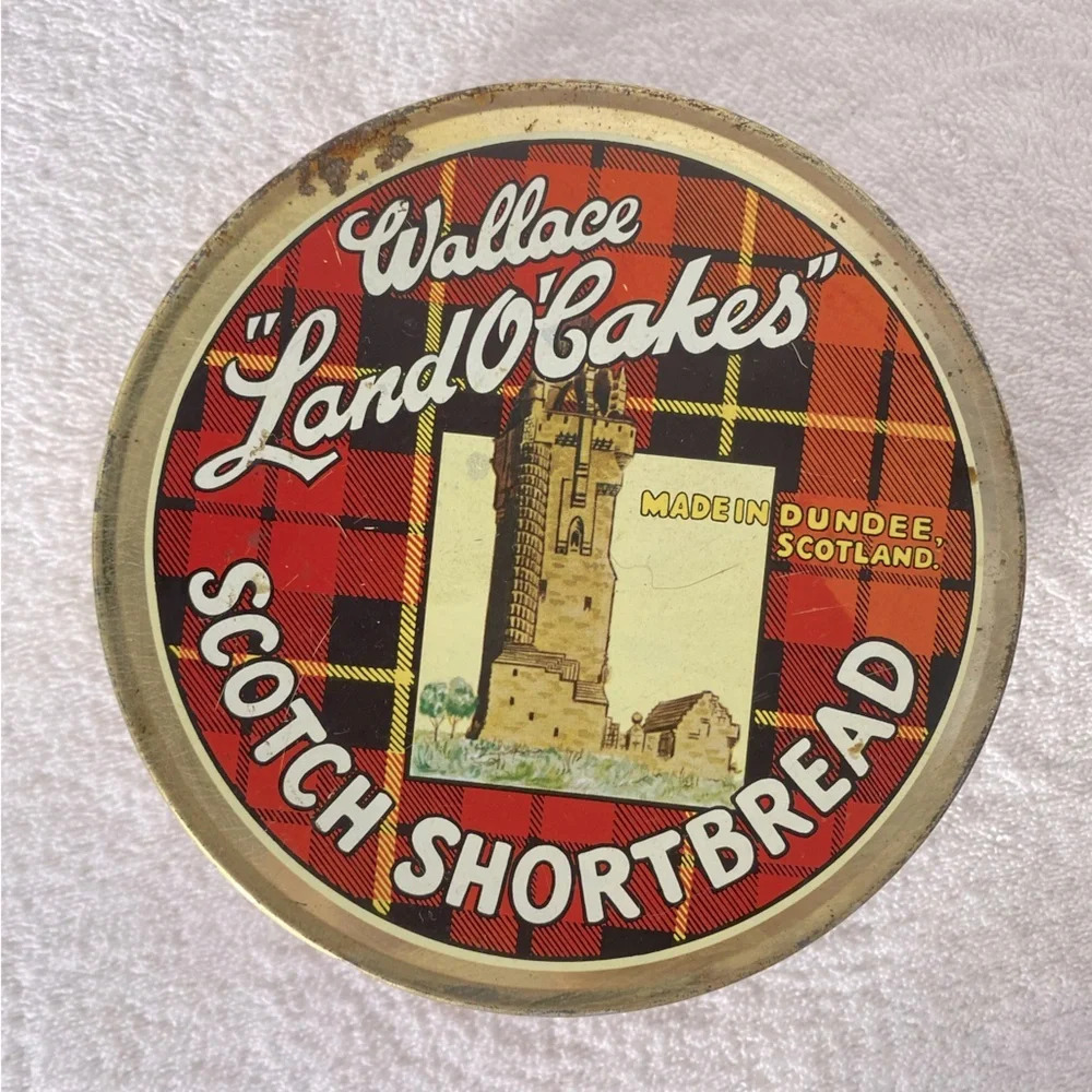 5/$35 Vintage Wallace Land O  Lakes Scotch Shortbread Tin